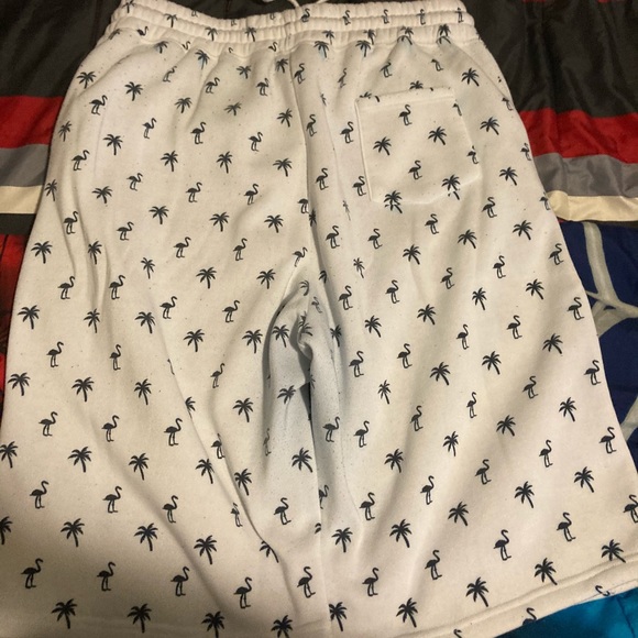 Men Palm tree and  flamingo shorts - Picture 1 of 2